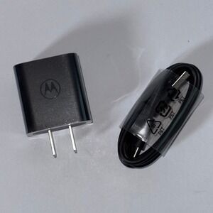 Motorola 10W Travel Wall Charger With USB-C Cable OEM For Moto‎ G Pure
